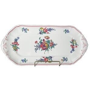 Vintage Villeroy & Boch Alsace Porcelain Rectangular Sandwich Tray from Germany